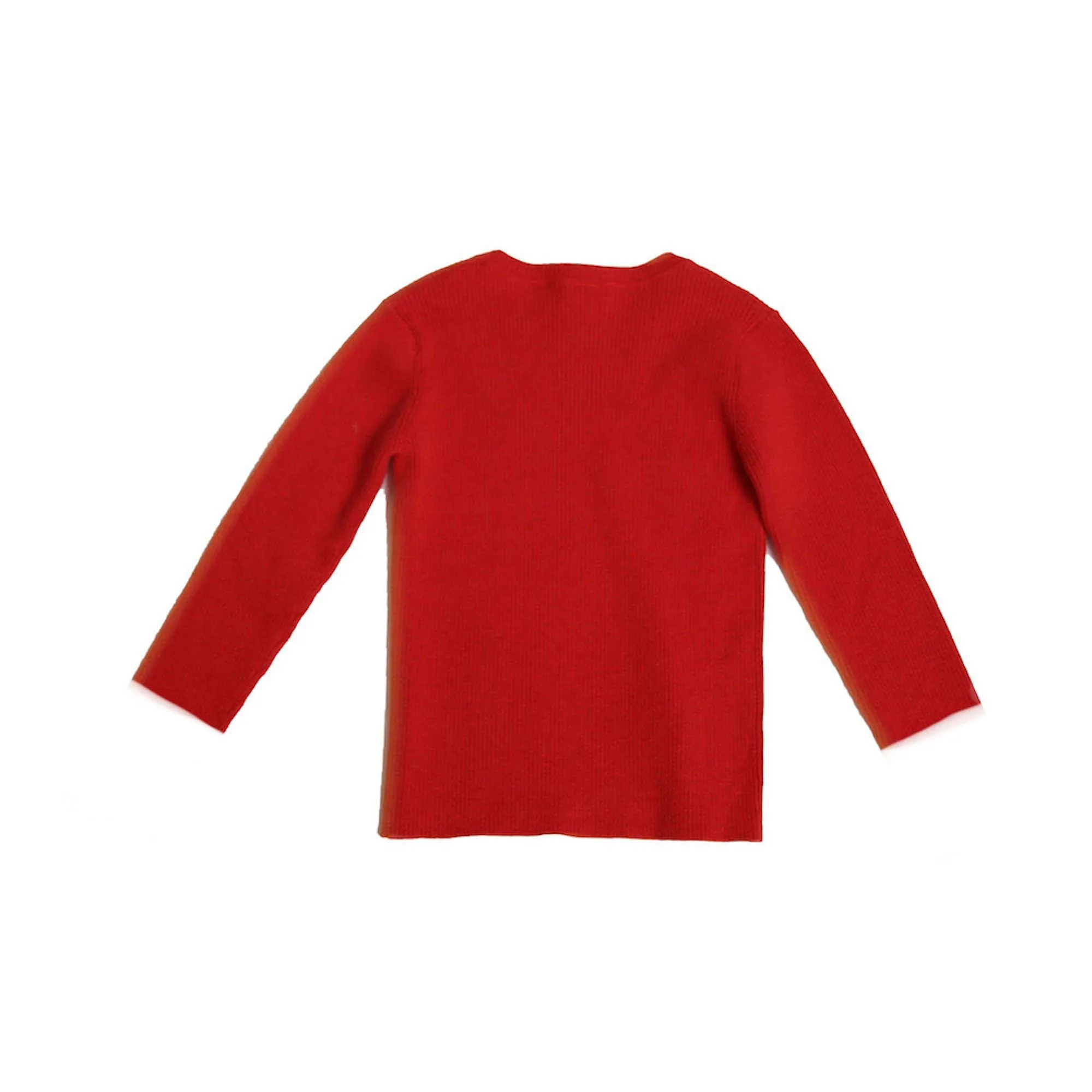 3/4 SLEEVE RIBBED CREW NECK