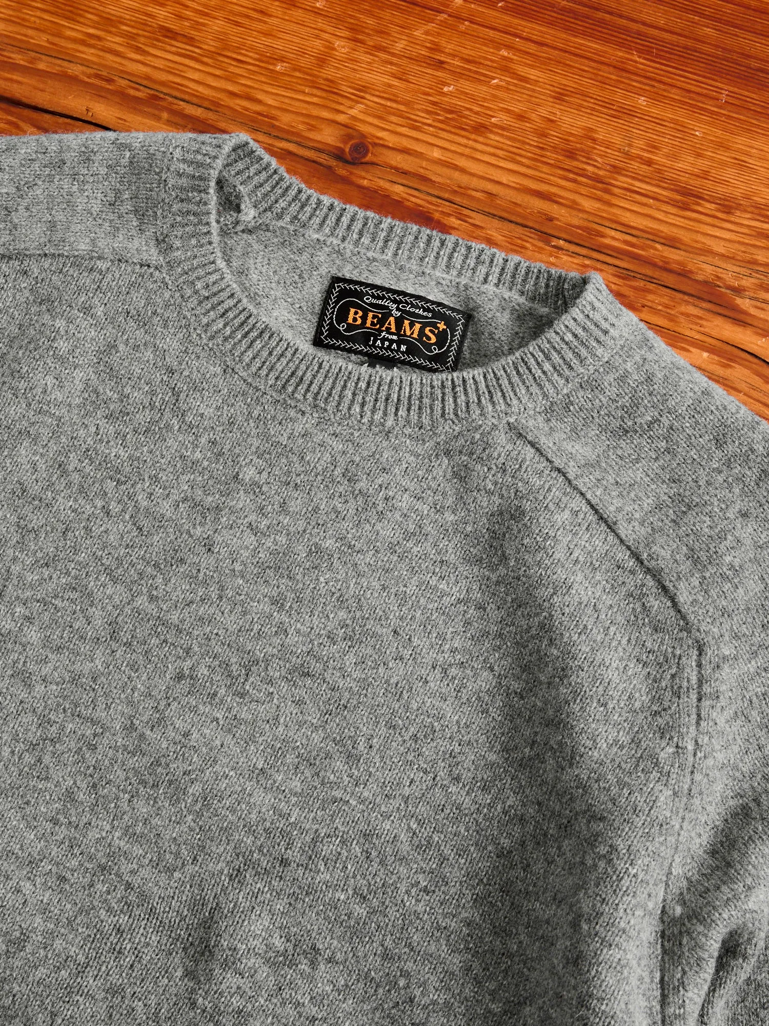 9G Crewneck Knit Sweater in Grey