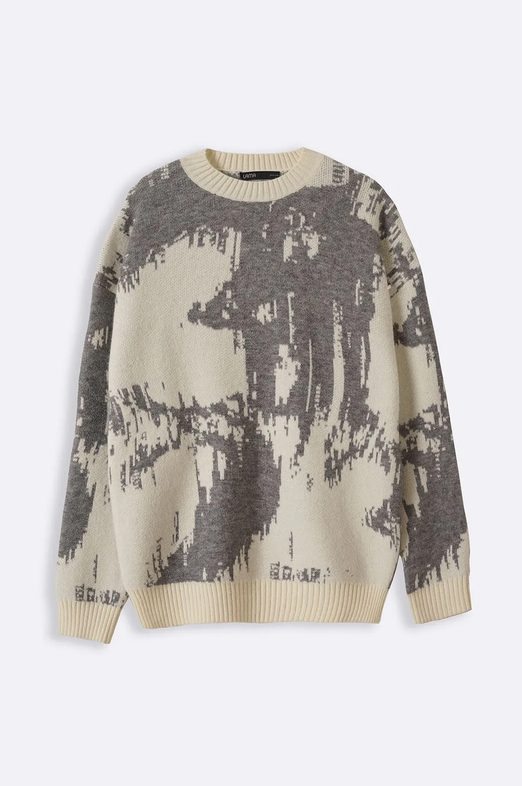 ABSTRACT PRINTED SWEATER