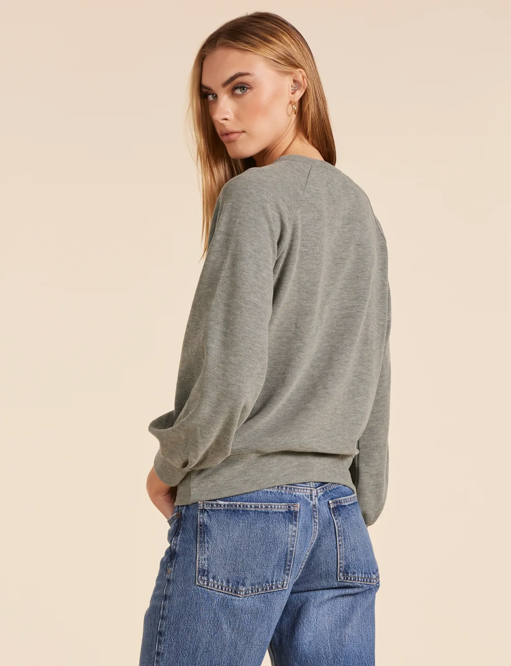 Alexa Crewneck Sweatshirt, Army