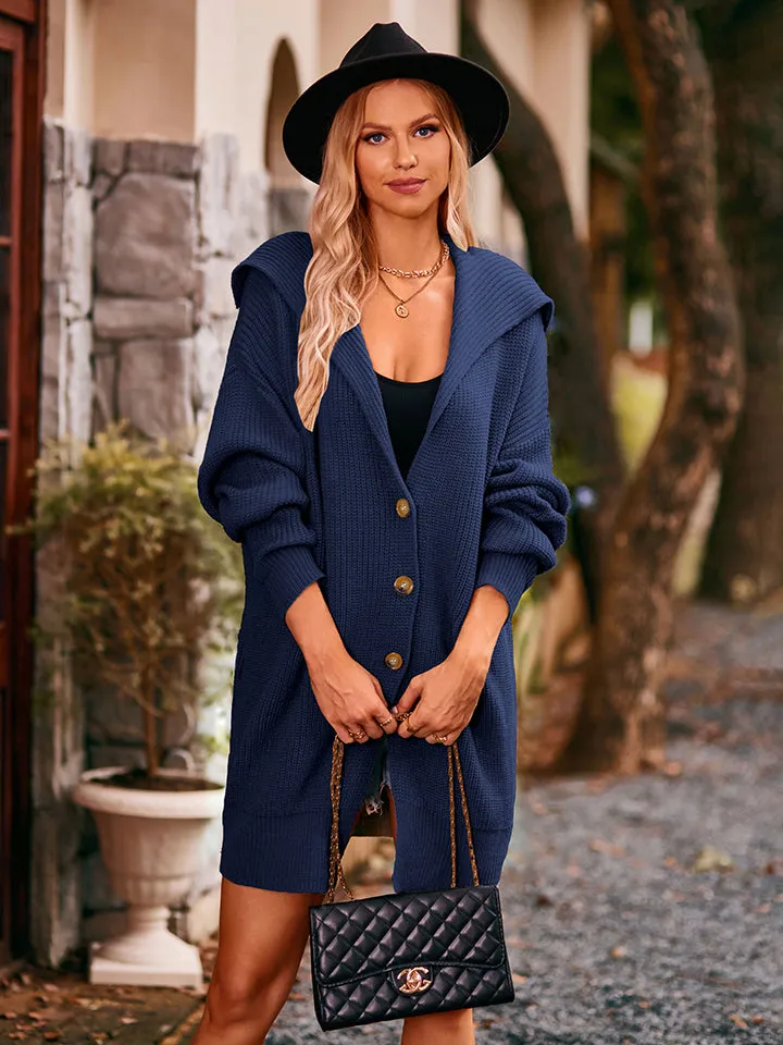 Big Cozy Dropped Shoulder Long Sleeve Cardigan choice of colors