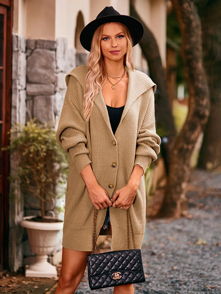 Big Cozy Dropped Shoulder Long Sleeve Cardigan choice of colors