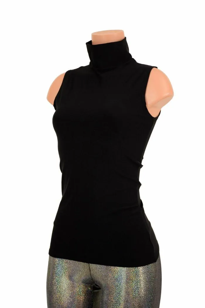 Black Zen Turtle Neck Top