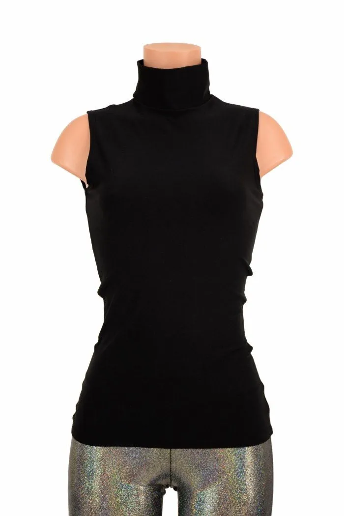 Black Zen Turtle Neck Top