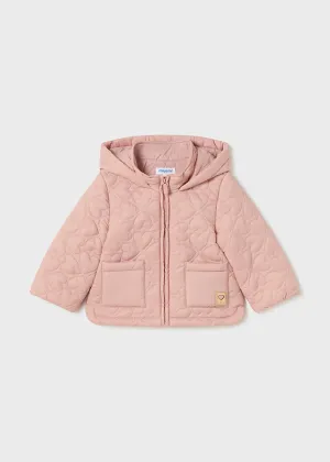 Blush Quilted Heart Jacket - Select Size