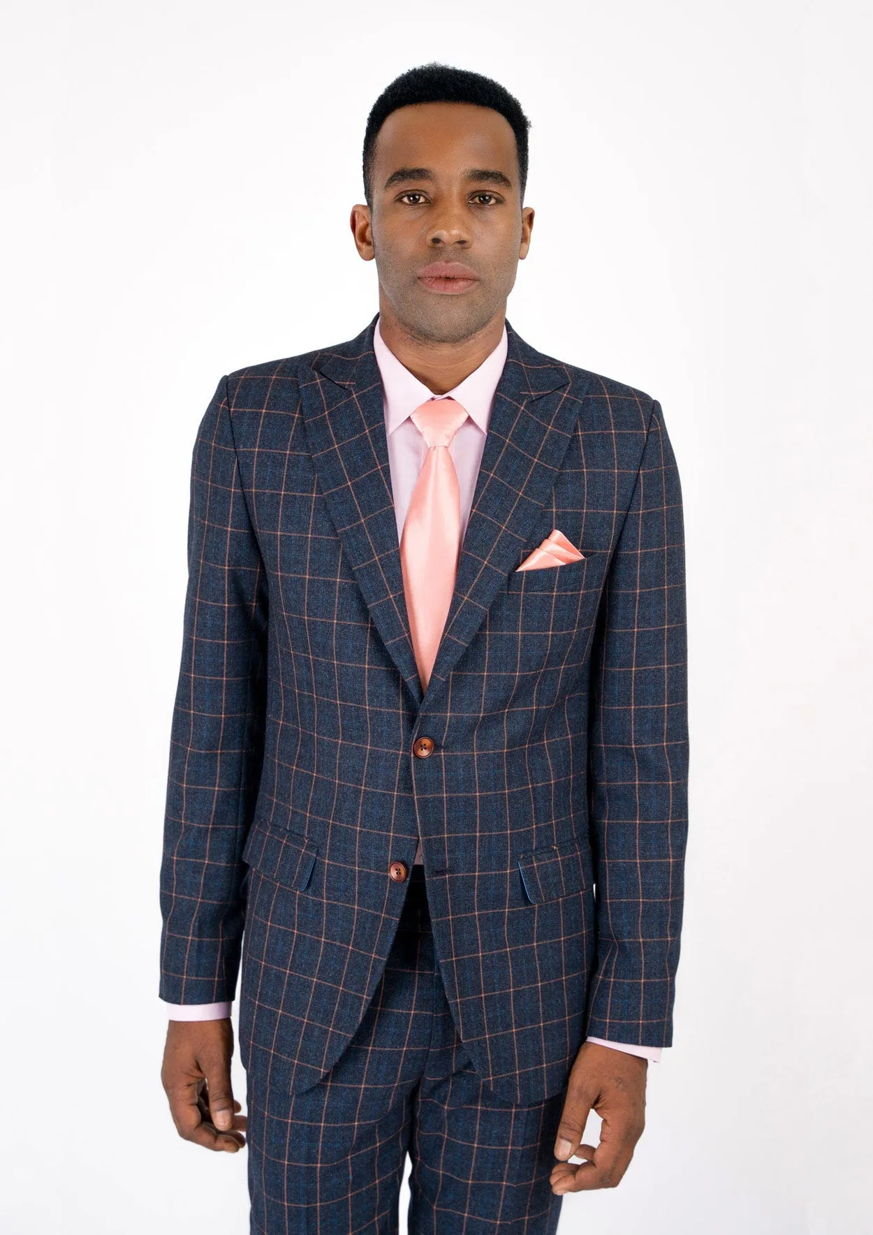 Bryant Spruce Blue Flannel Windowpane Jacket