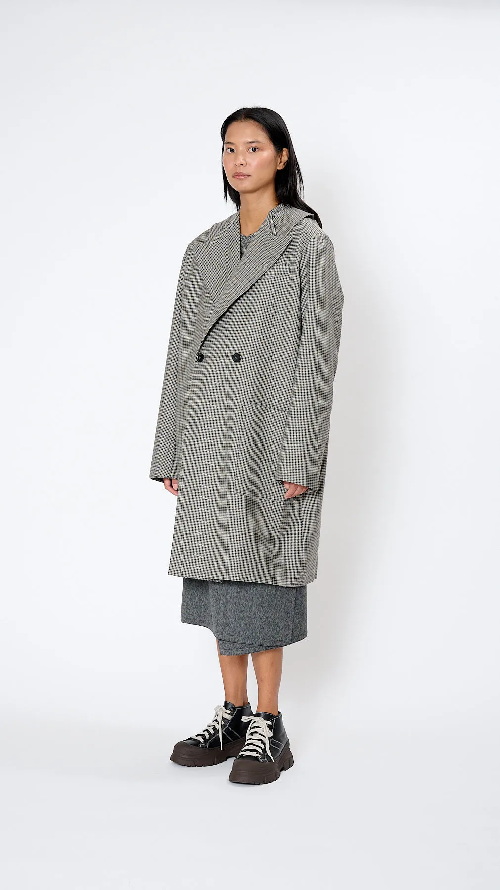 Ceres Long Coat in Mercury