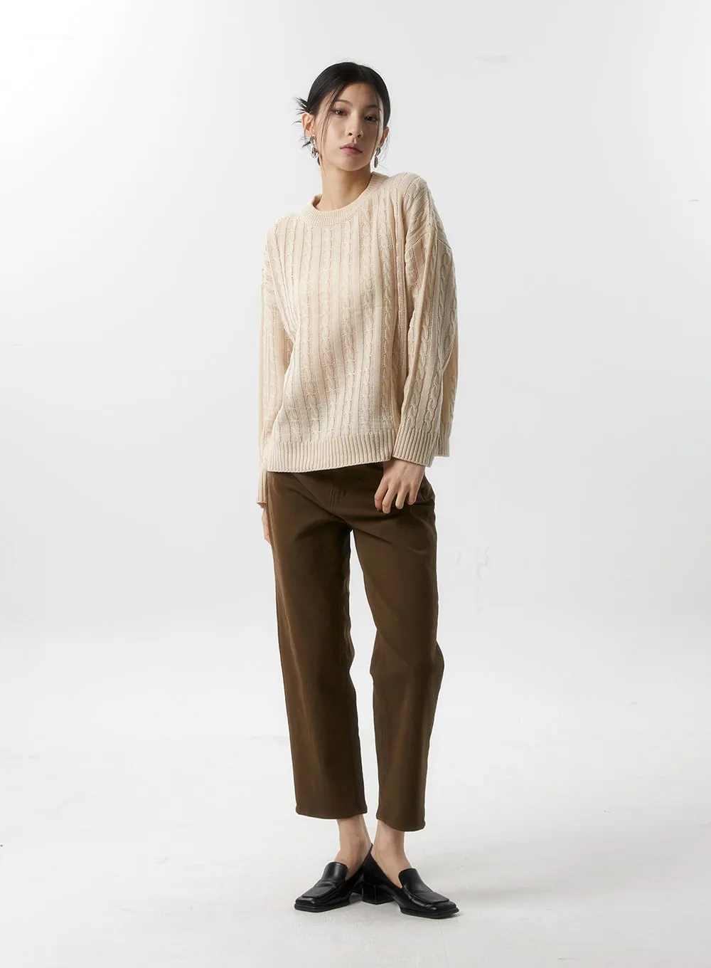 Cozy Cable Knit Sweater IS320