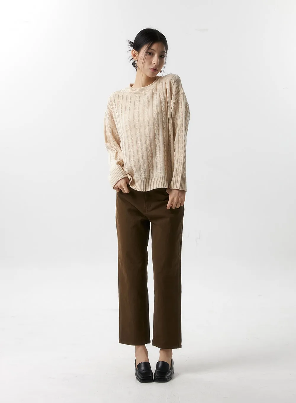 Cozy Cable Knit Sweater IS320