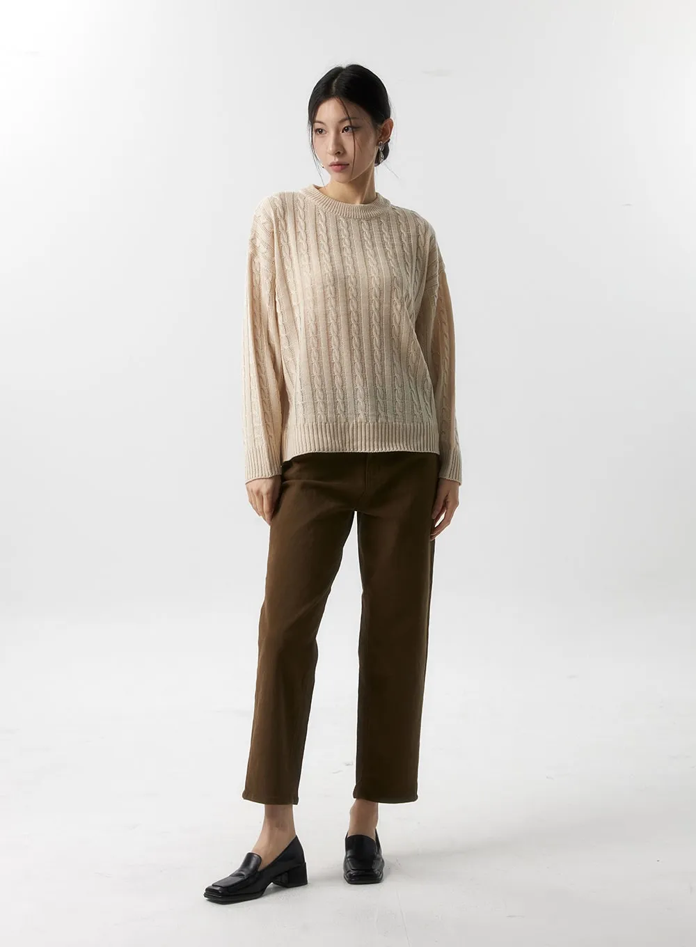 Cozy Cable Knit Sweater IS320