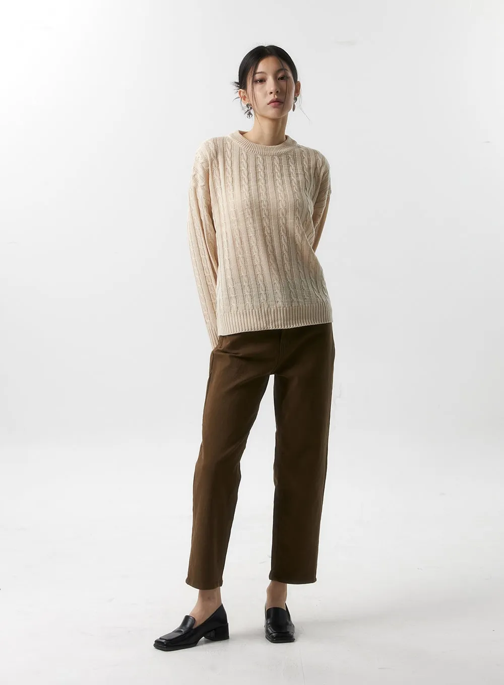 Cozy Cable Knit Sweater IS320