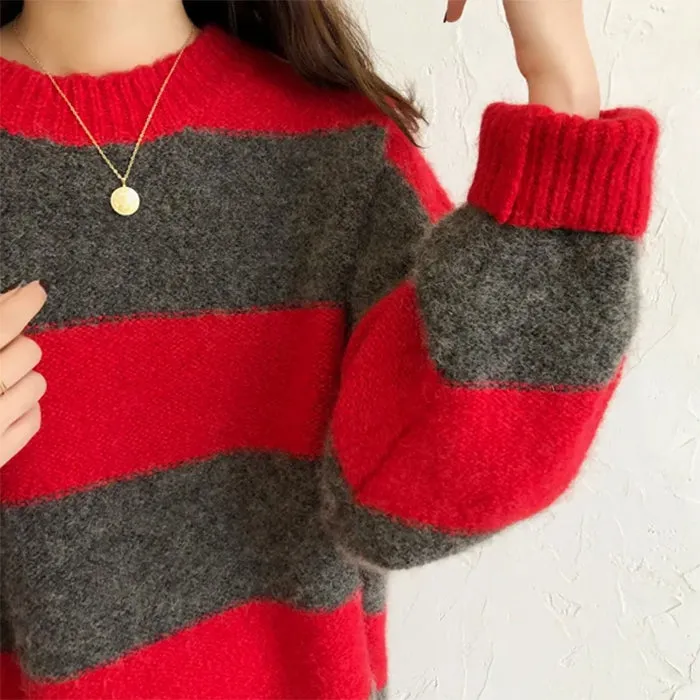 Cozy Days Striped Sweater