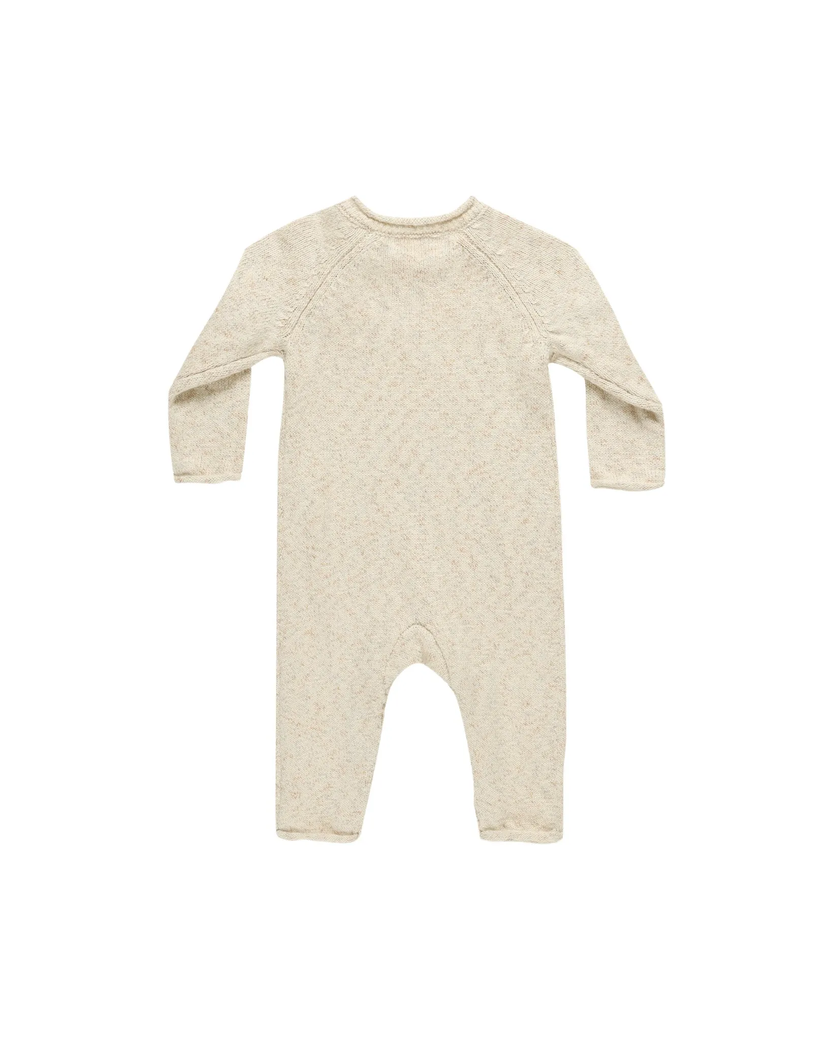 Cozy Heather Knit Jumpsuit | Speckled Natural