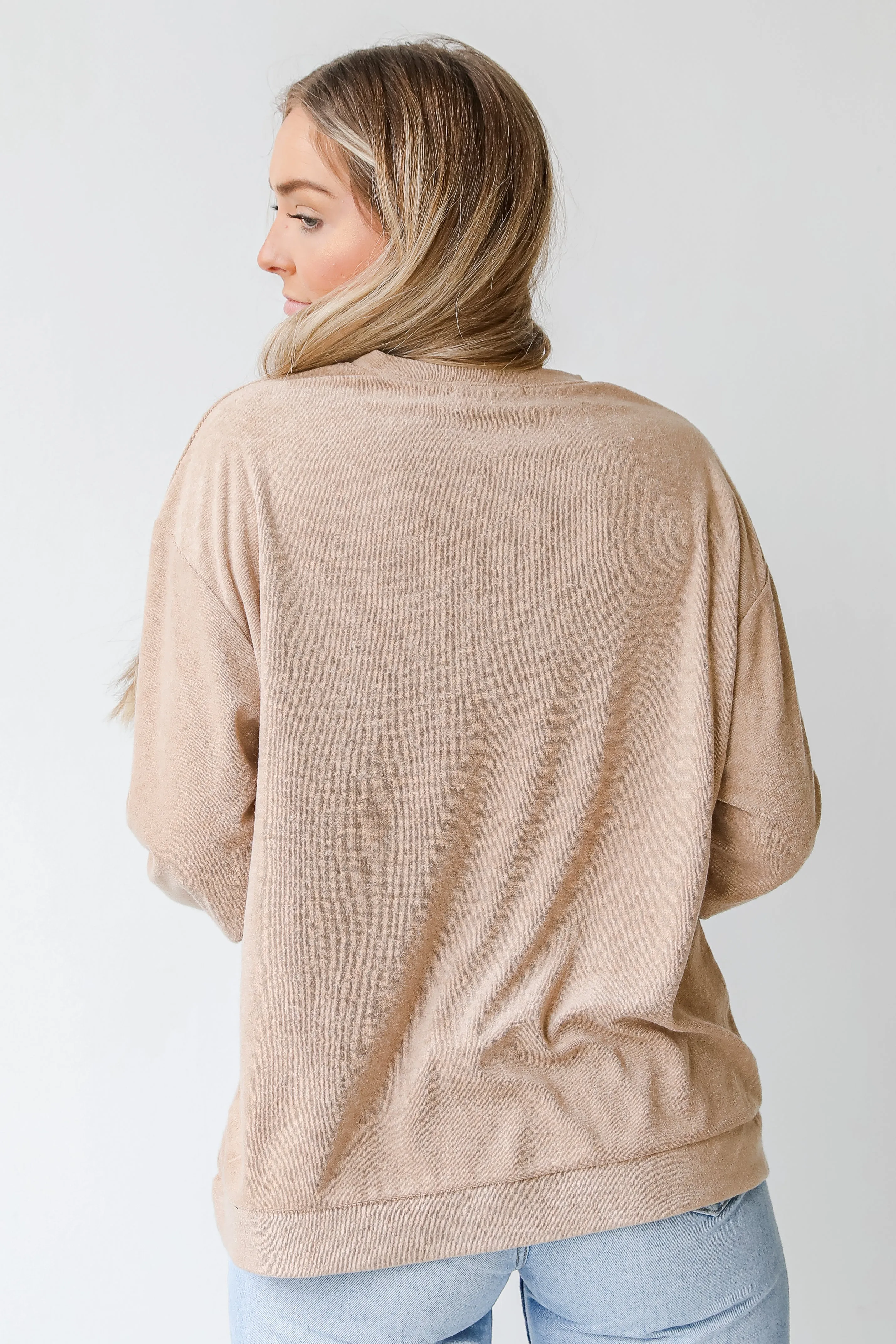 Cozy Little Secret Terry Cloth Pullover