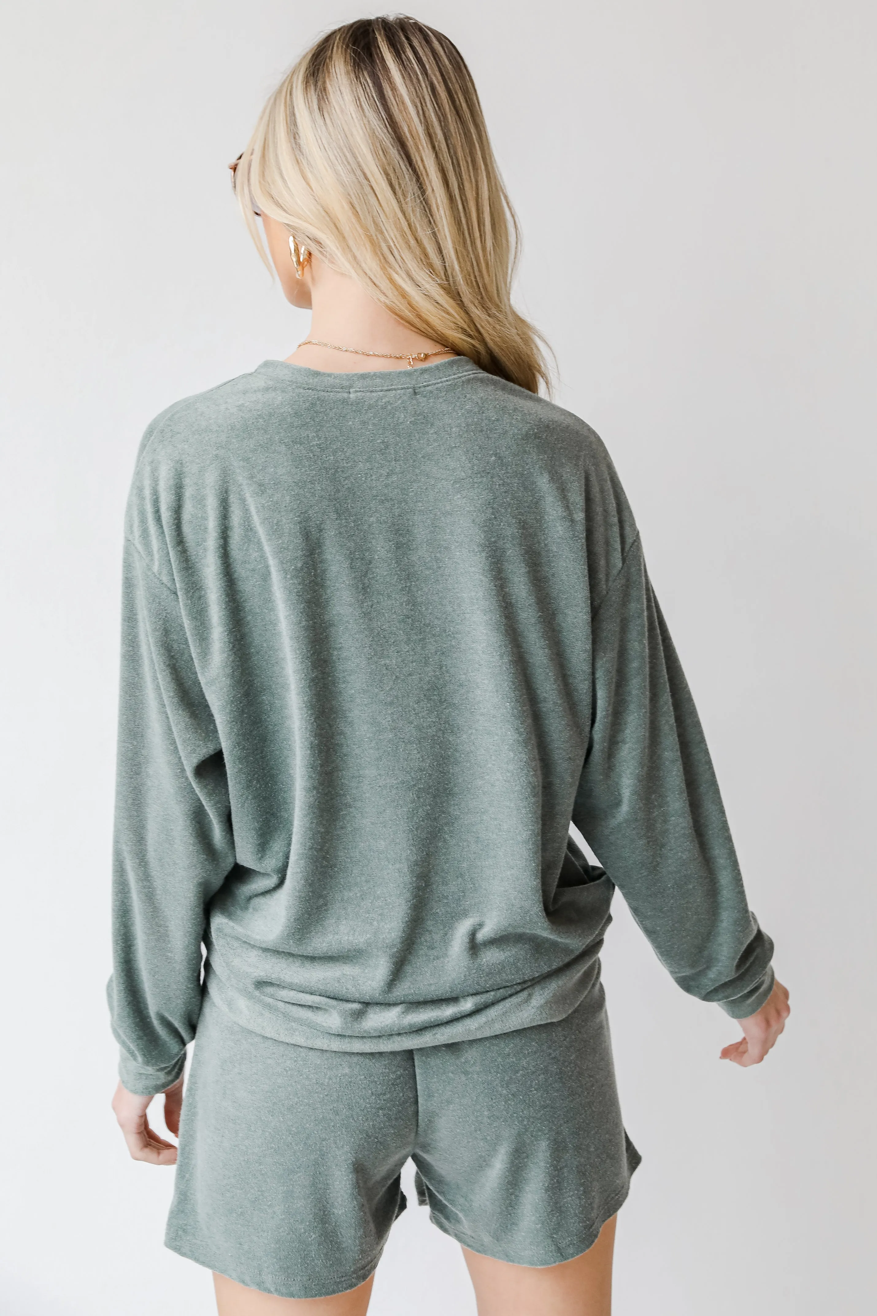 Cozy Little Secret Terry Cloth Pullover