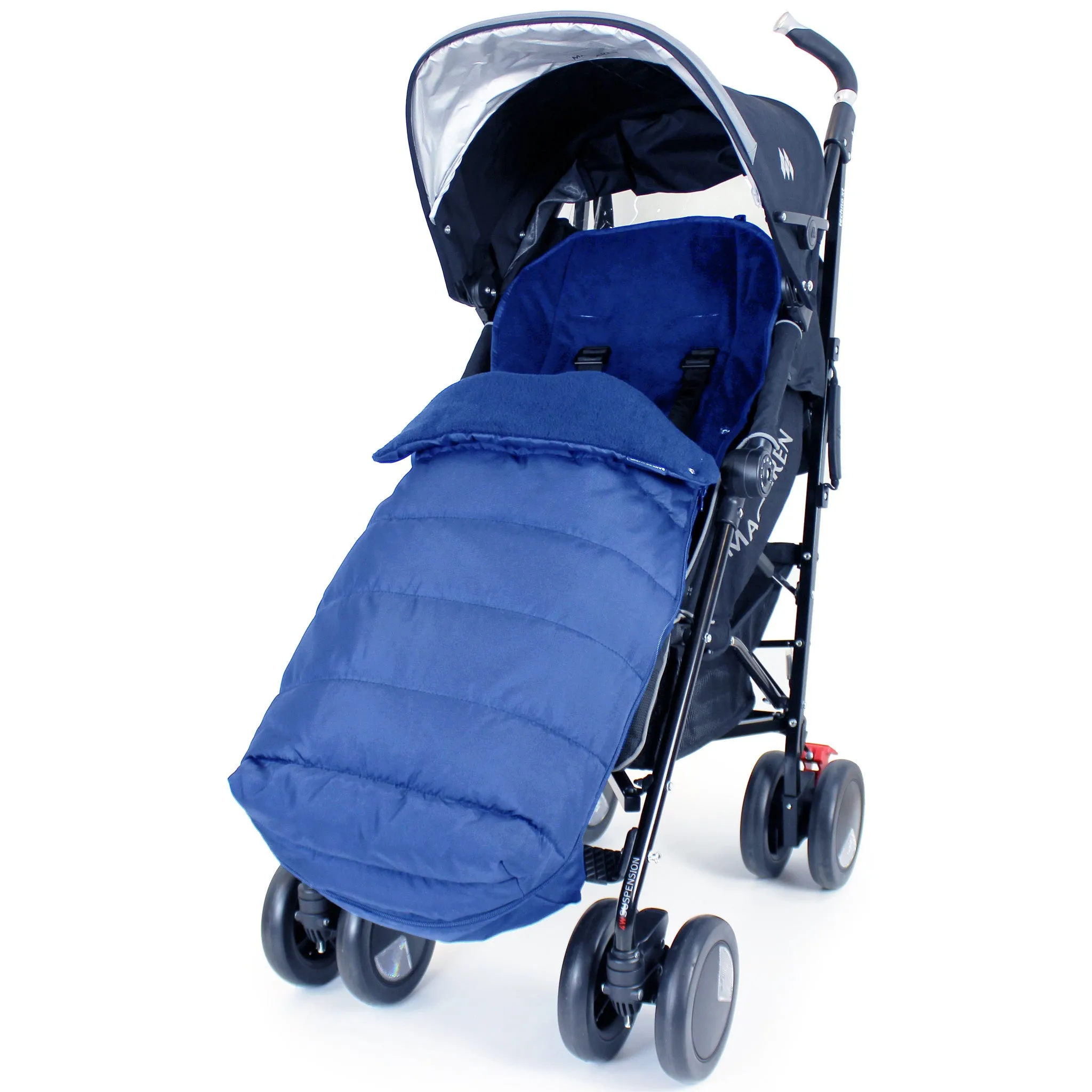 Deluxe Large Baby Footmuff Liner Fits Zeta Vooom - Navy