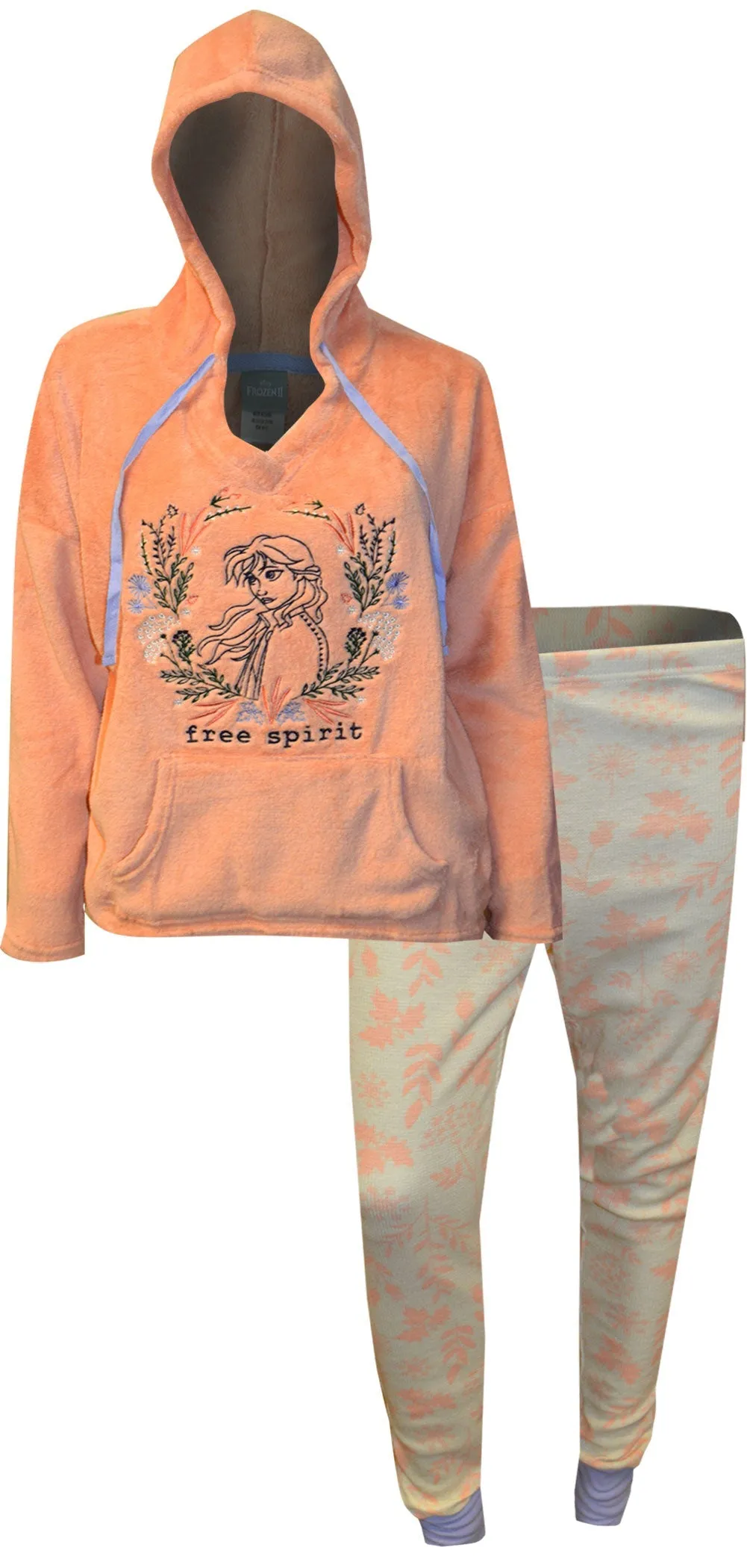 Disney Frozen II Anna Hooded Plush Lounging Pajama