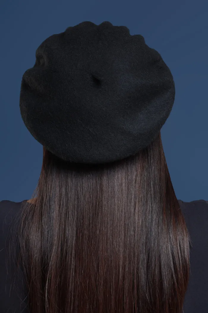 Don't Worry Darling Wool Beret - Black