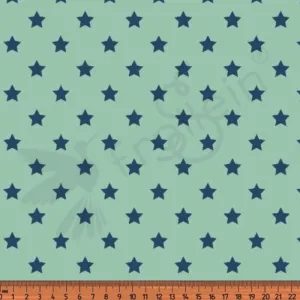 Fat Half - Cotton Jersey - Stars - Mint