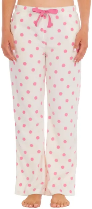 Forever Dreaming Bury Womens Fleece Lounge Pants  - White