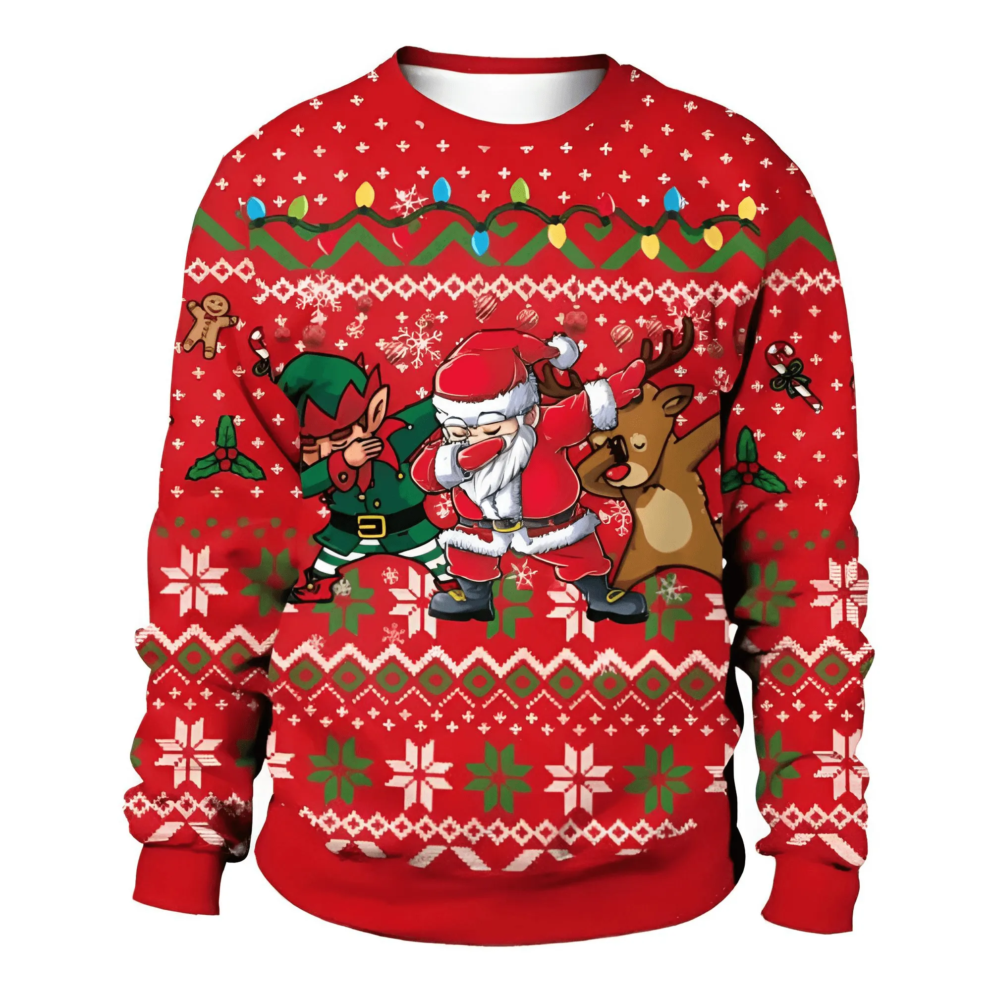 Funny Ugly Christmas Sweaters Jumpers Holiday Party Xmas Sweatshirts