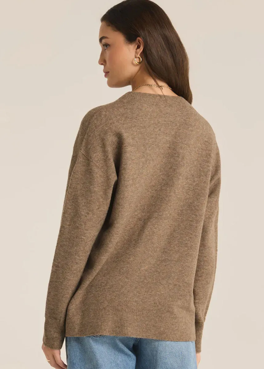 Gia Crew Neck Sweater - Chai