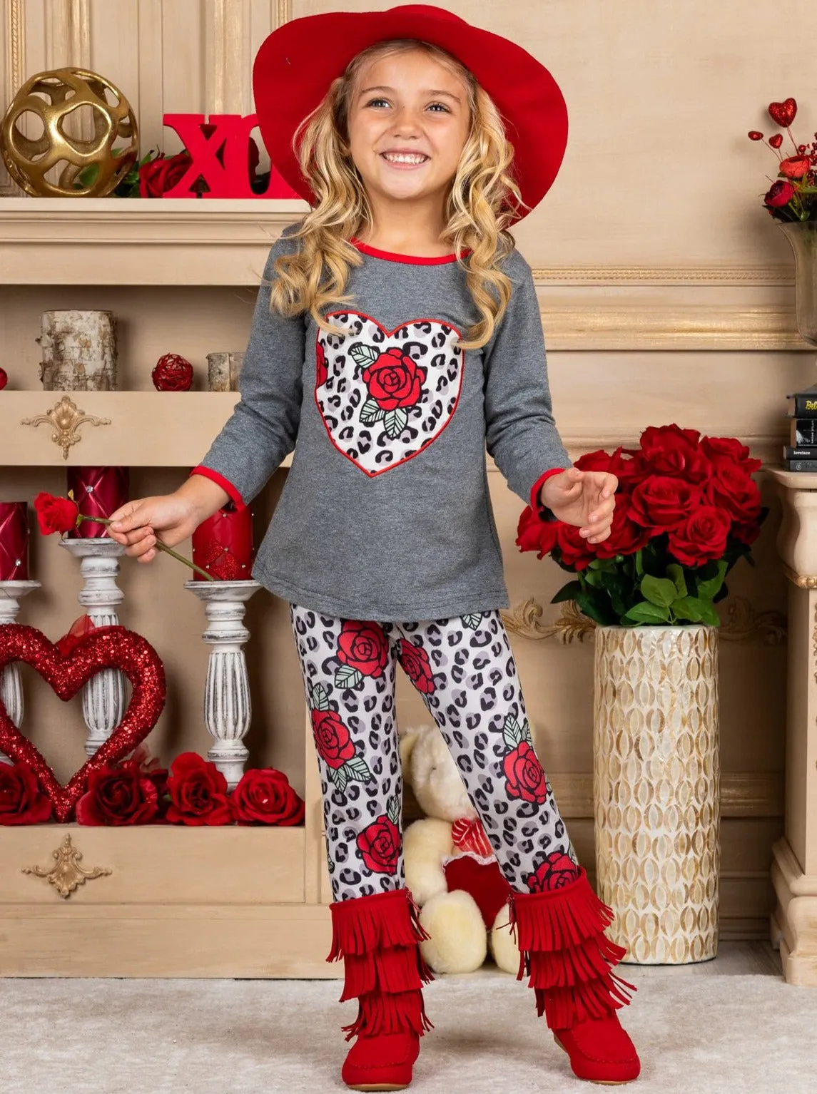 Give Me Wild Roses Legging Set