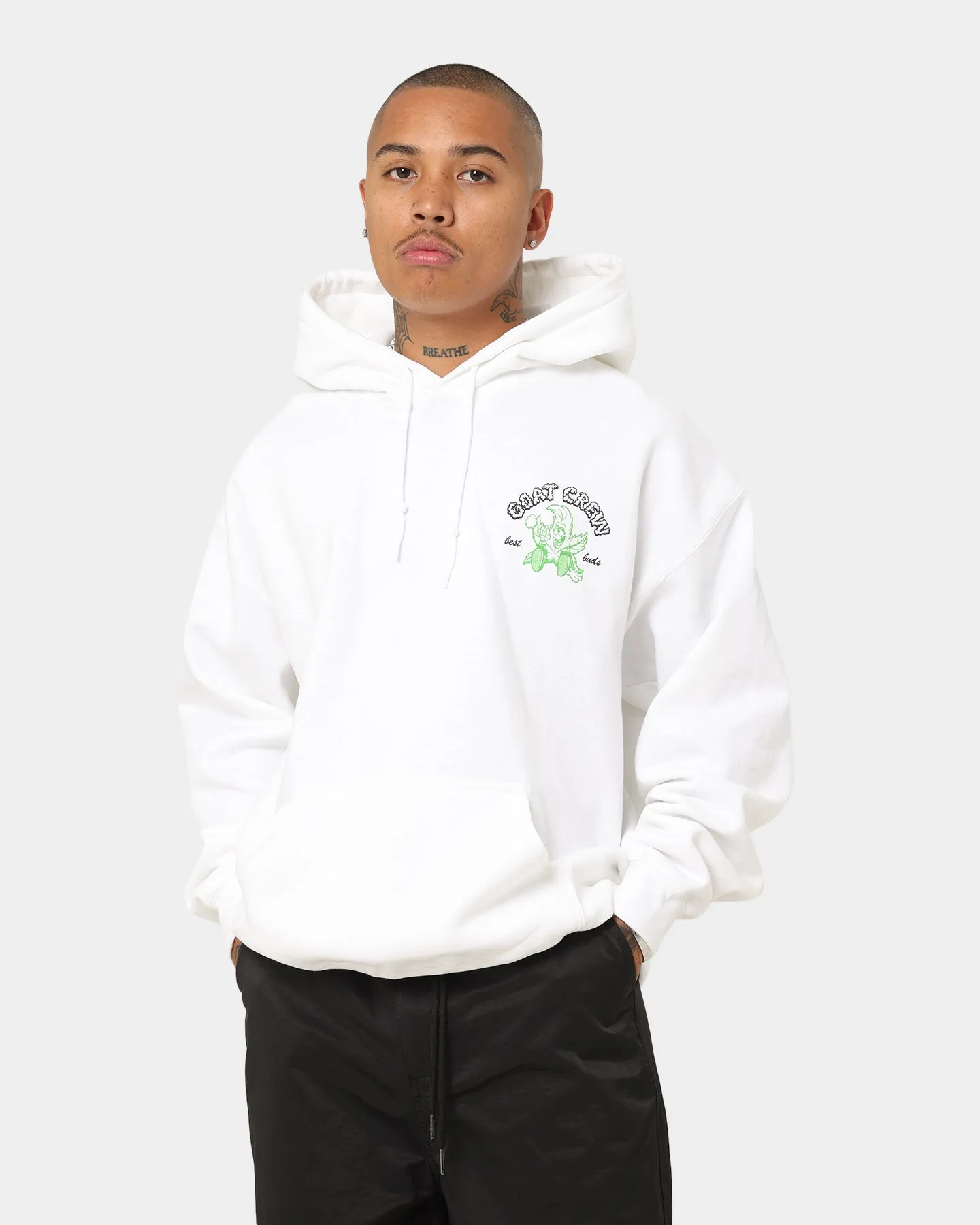 Goat Crew Best Buds Hoodie White