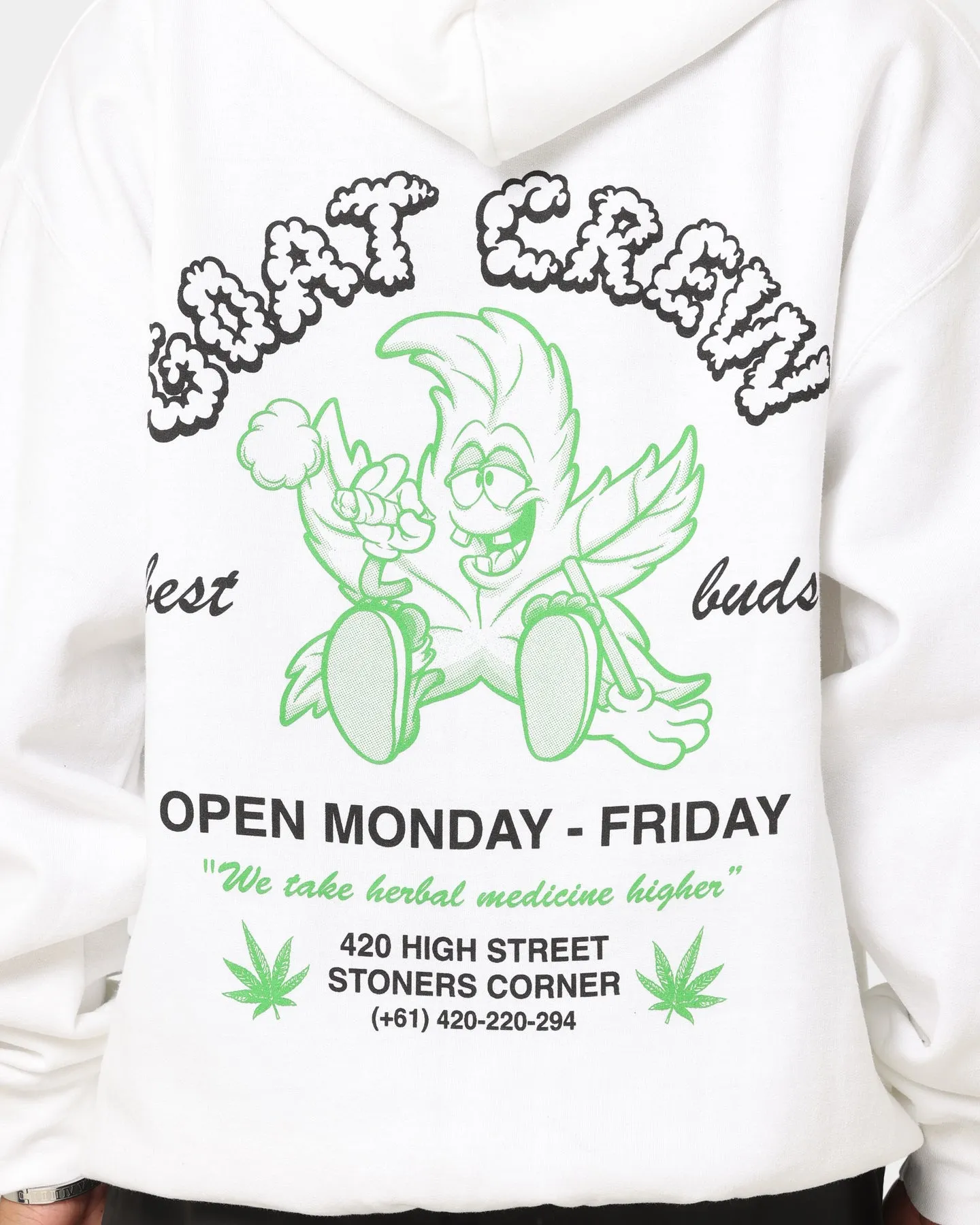 Goat Crew Best Buds Hoodie White