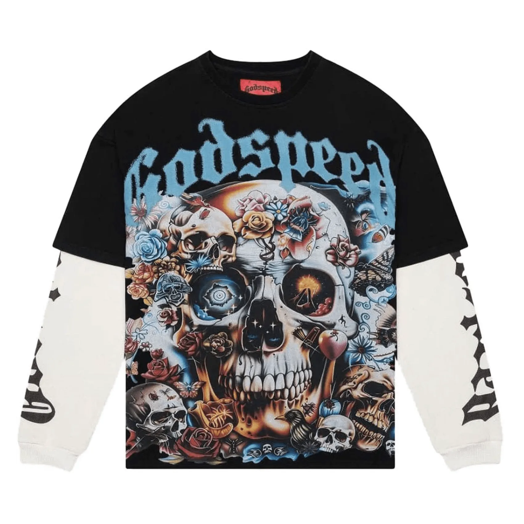 Godspeed Eternal Dream Layered T-Shirt Black Wash