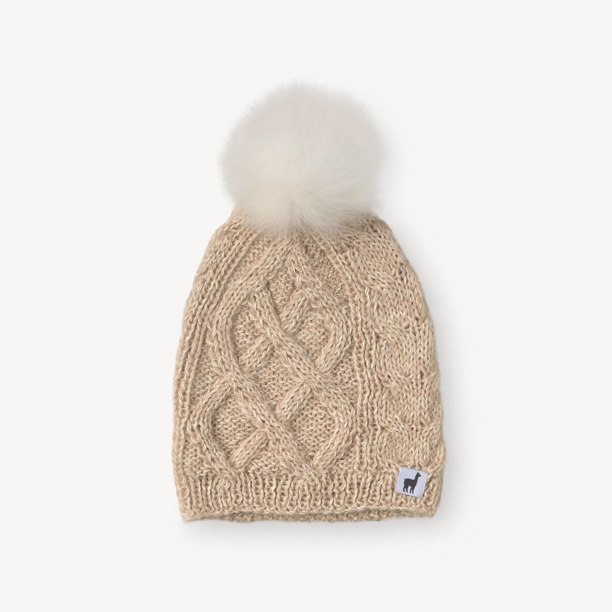 Hand-Knit Pom Hat