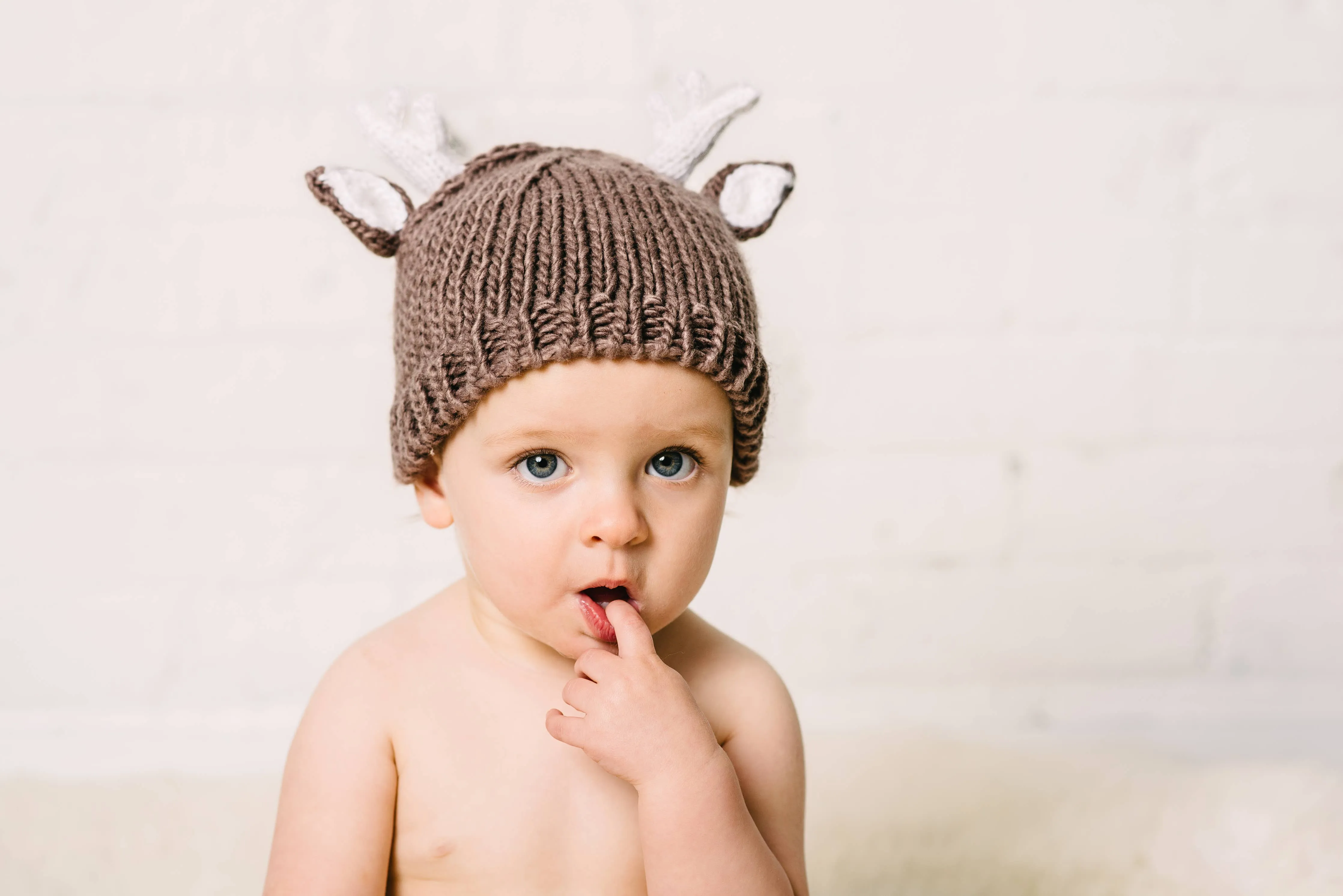 Hartley Deer Tan | Baby & Kids Holiday Christmas Hat