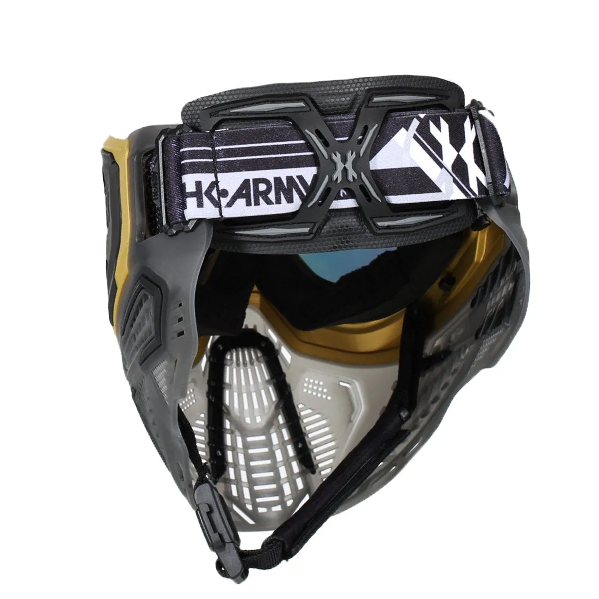 HK Army SLR Paintball Goggle - Alloy w/ Gold Lens