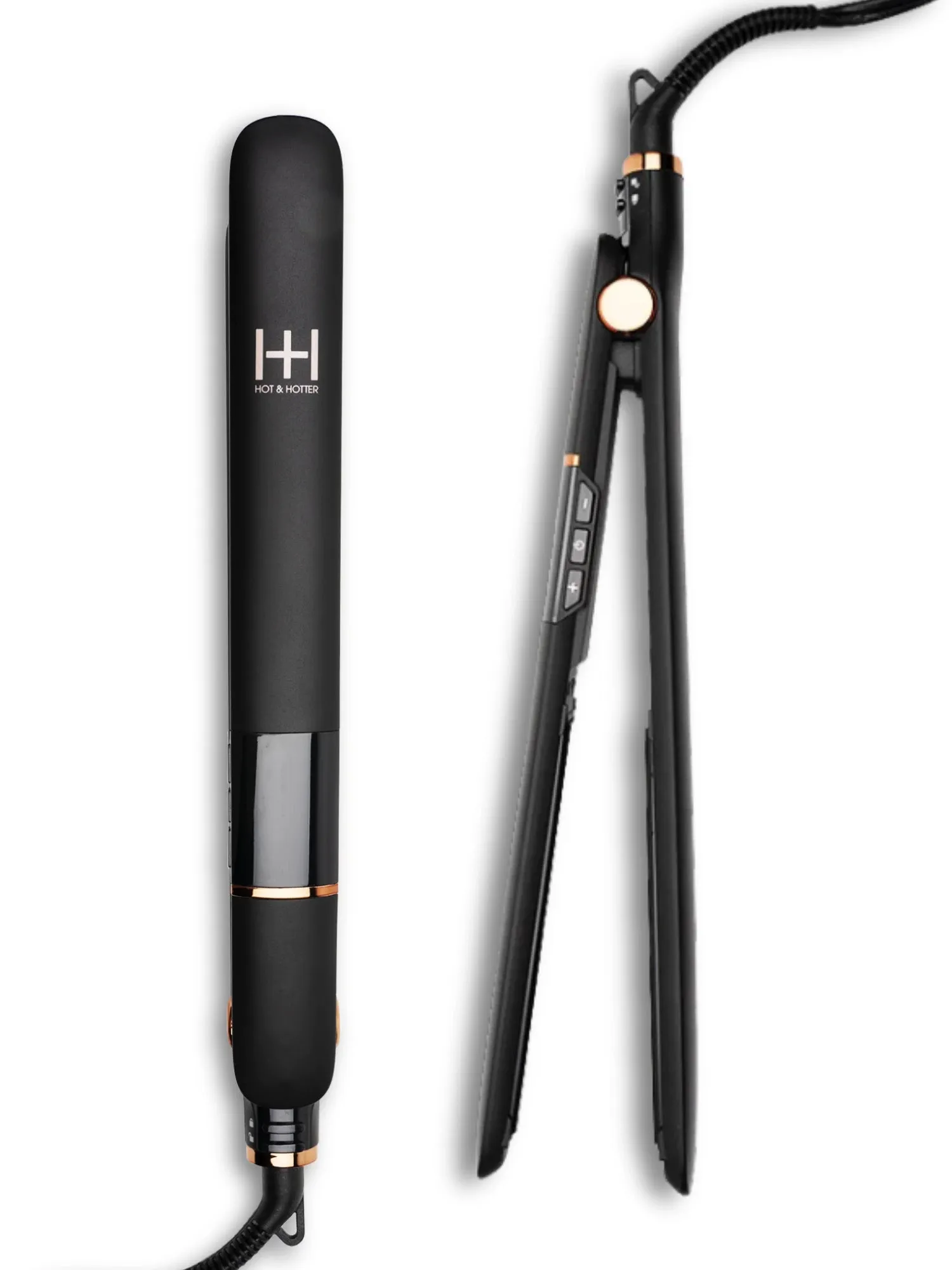 Hot & Hotter Extra Long Ceramic Digital Flat Iron 1 Inch