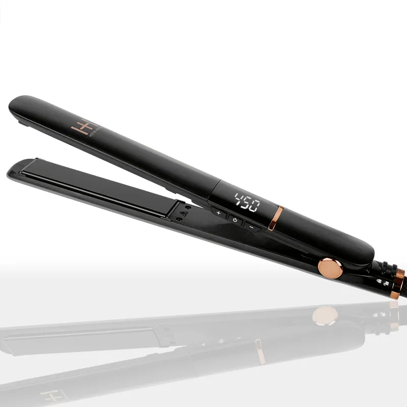 Hot & Hotter Extra Long Ceramic Digital Flat Iron 1 Inch