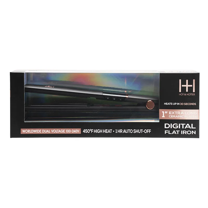 Hot & Hotter Extra Long Ceramic Digital Flat Iron 1 Inch