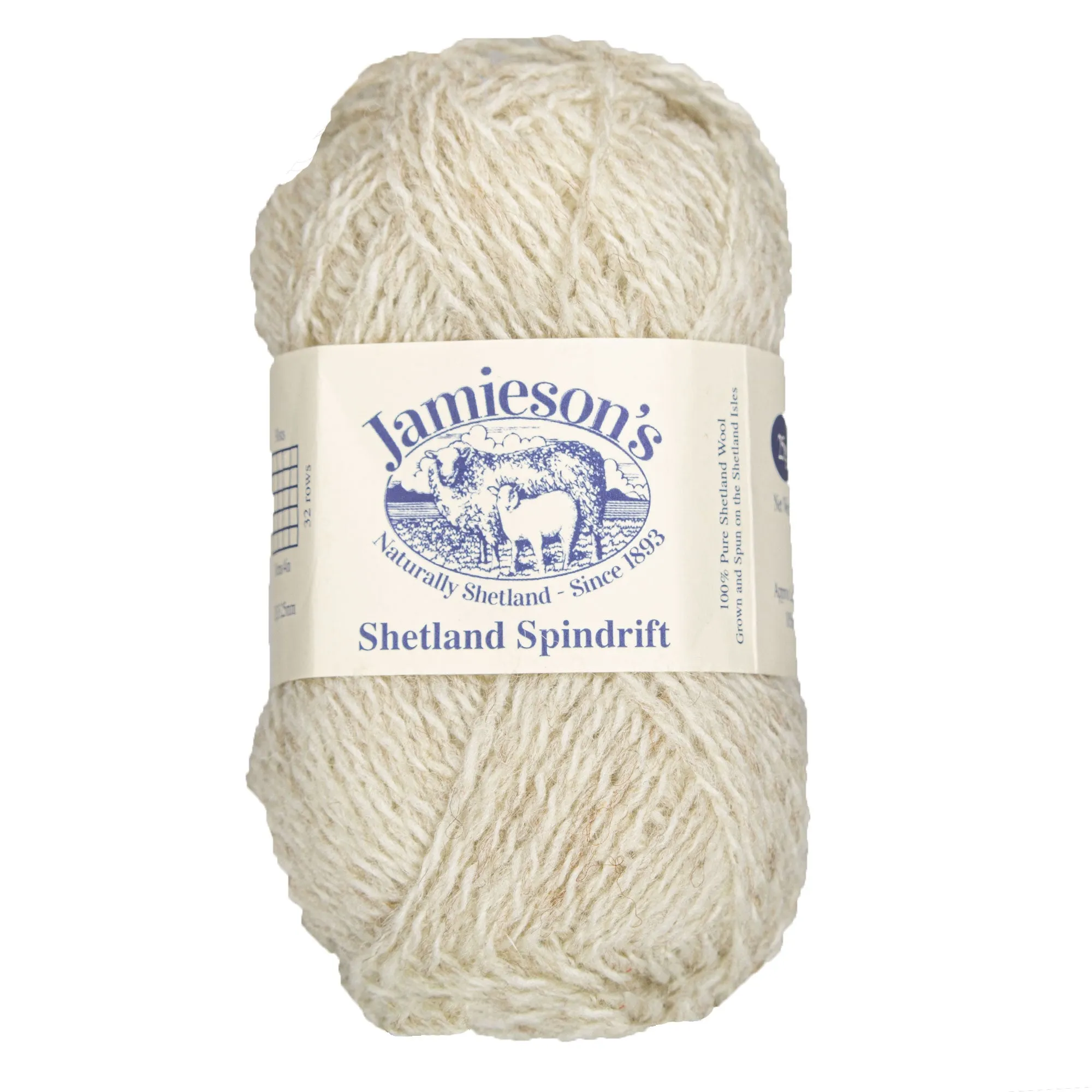 Jamieson's of Shetland Spindrift Yarn - 120 Eesit/White