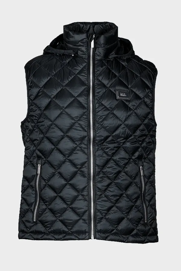 KARL LAGERFELD 505025 BLACK HOODED VEST