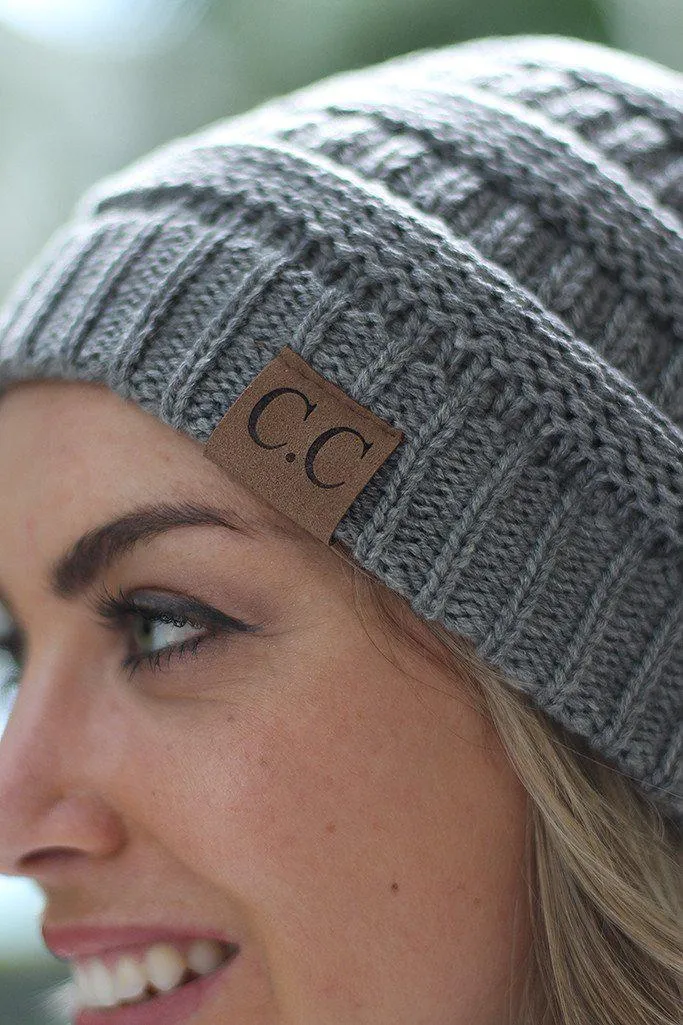 Knit Gray Beanie