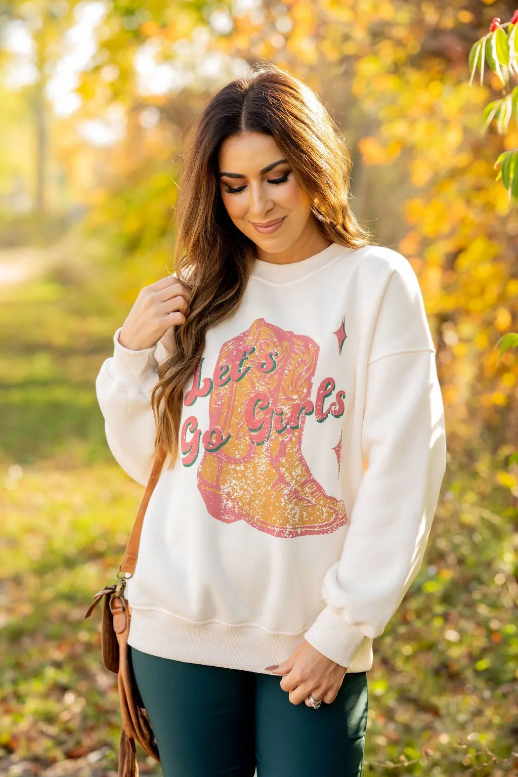 Let's Go Girls Graphic Crewneck