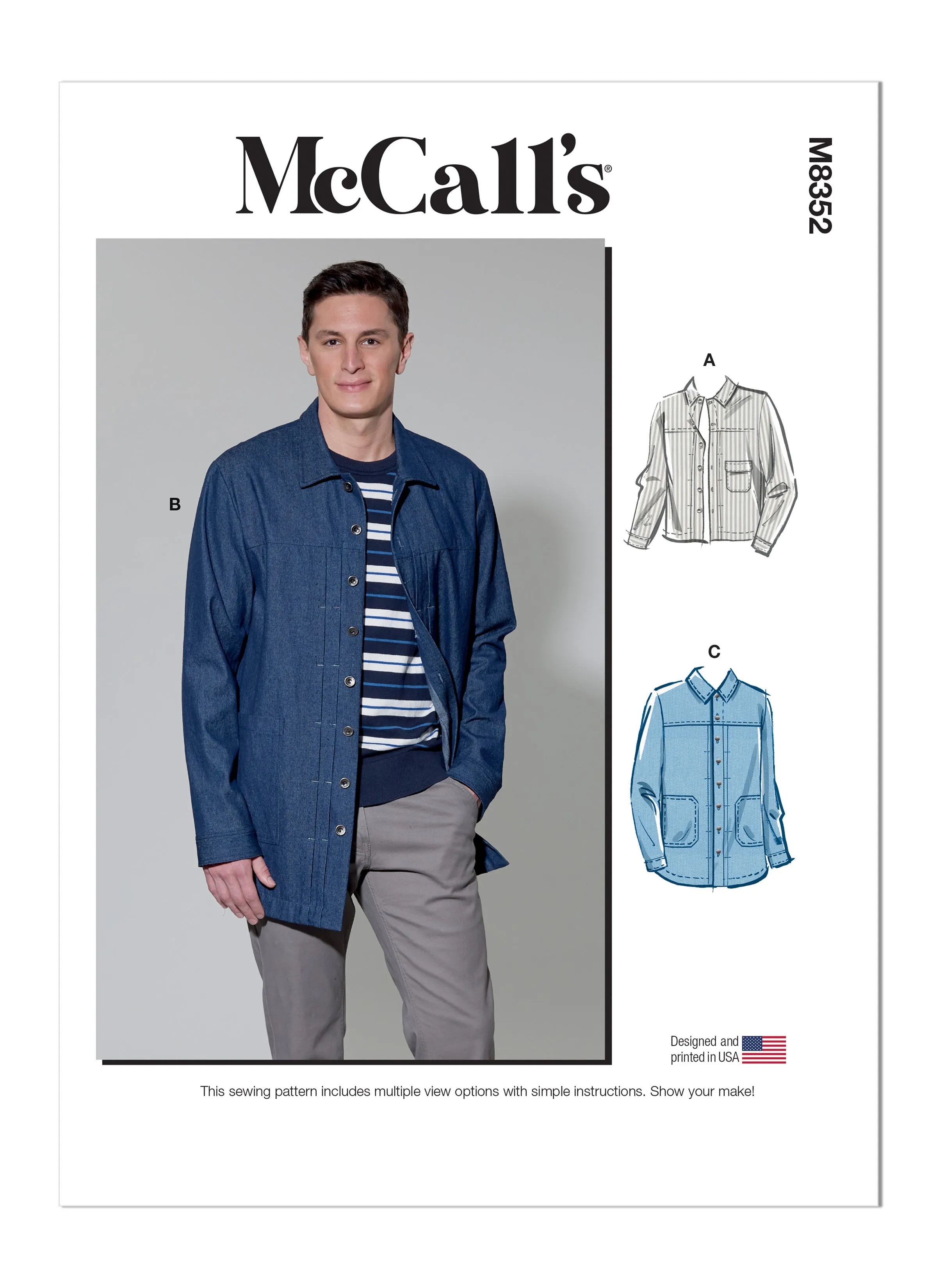 McCall's M8352 Men's Jacket