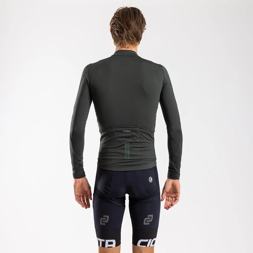 Men's Long Sleeve Thermal Jersey (Pine)