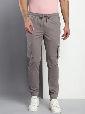 Men's Tapered Fit Cotton Joggers (Graphite Grey)