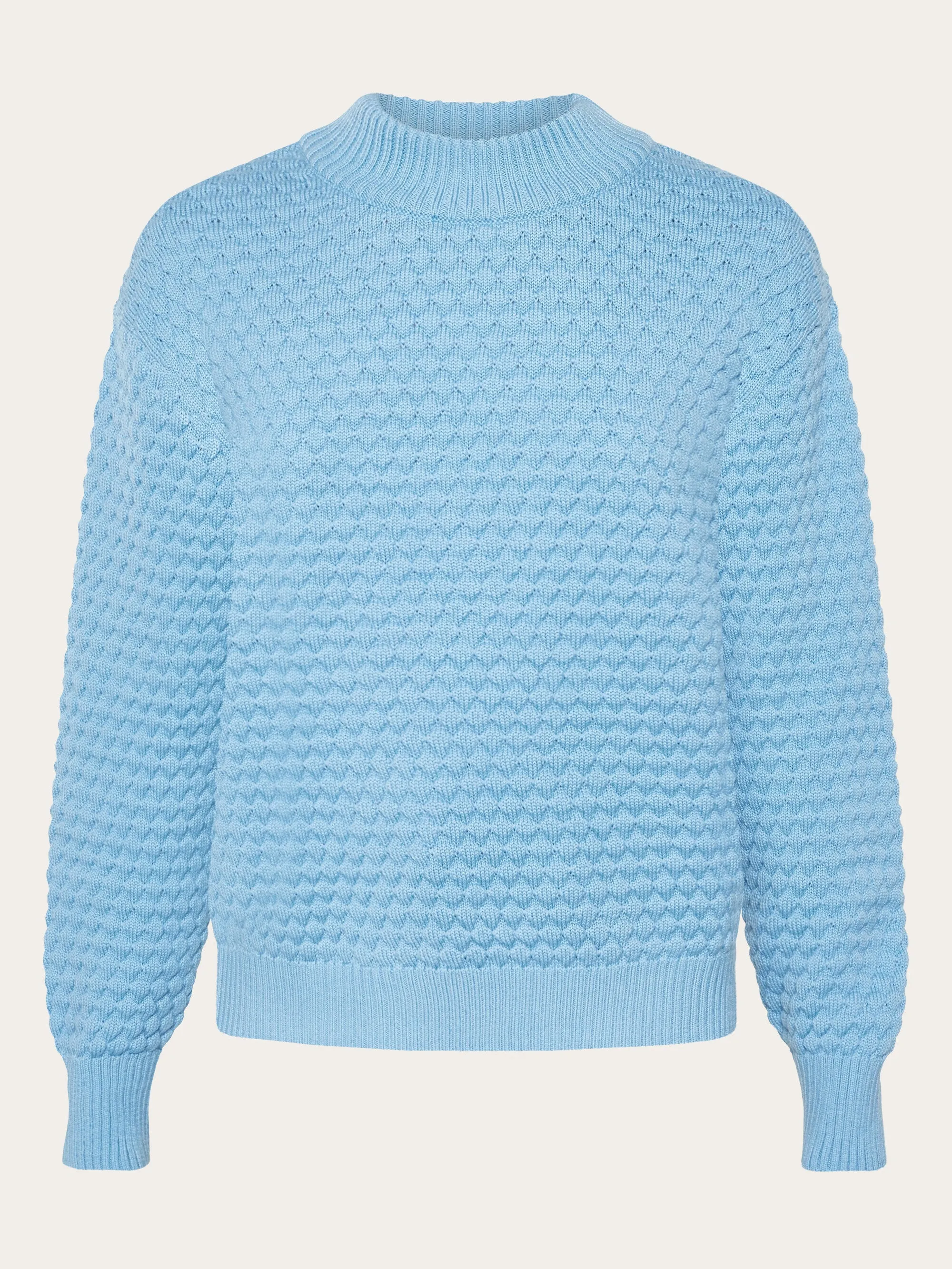 Merino bubble crew neck - RWS - Glacier Lake