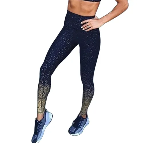 Midnight Blue Ombre High Waisted Midi Legging [TRENDY]