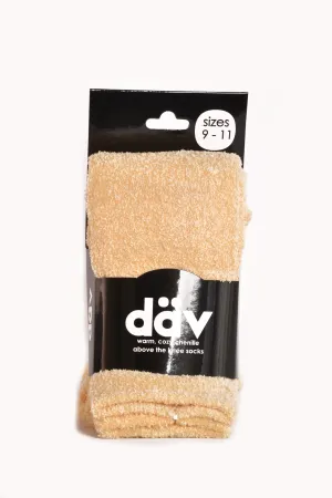 Over-the-Knee Sock Chenille Cream