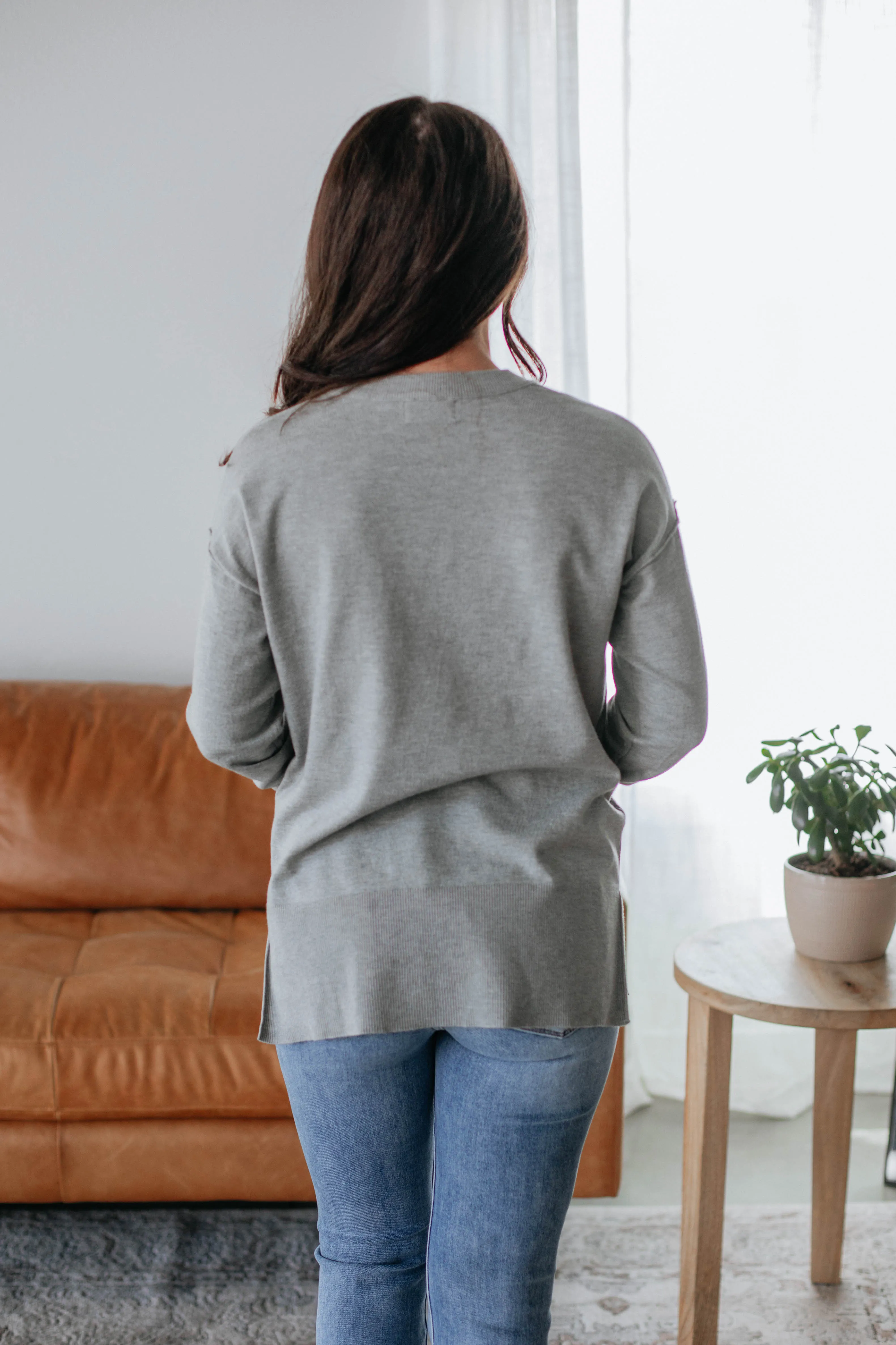 Paula Sweater - Heather Grey