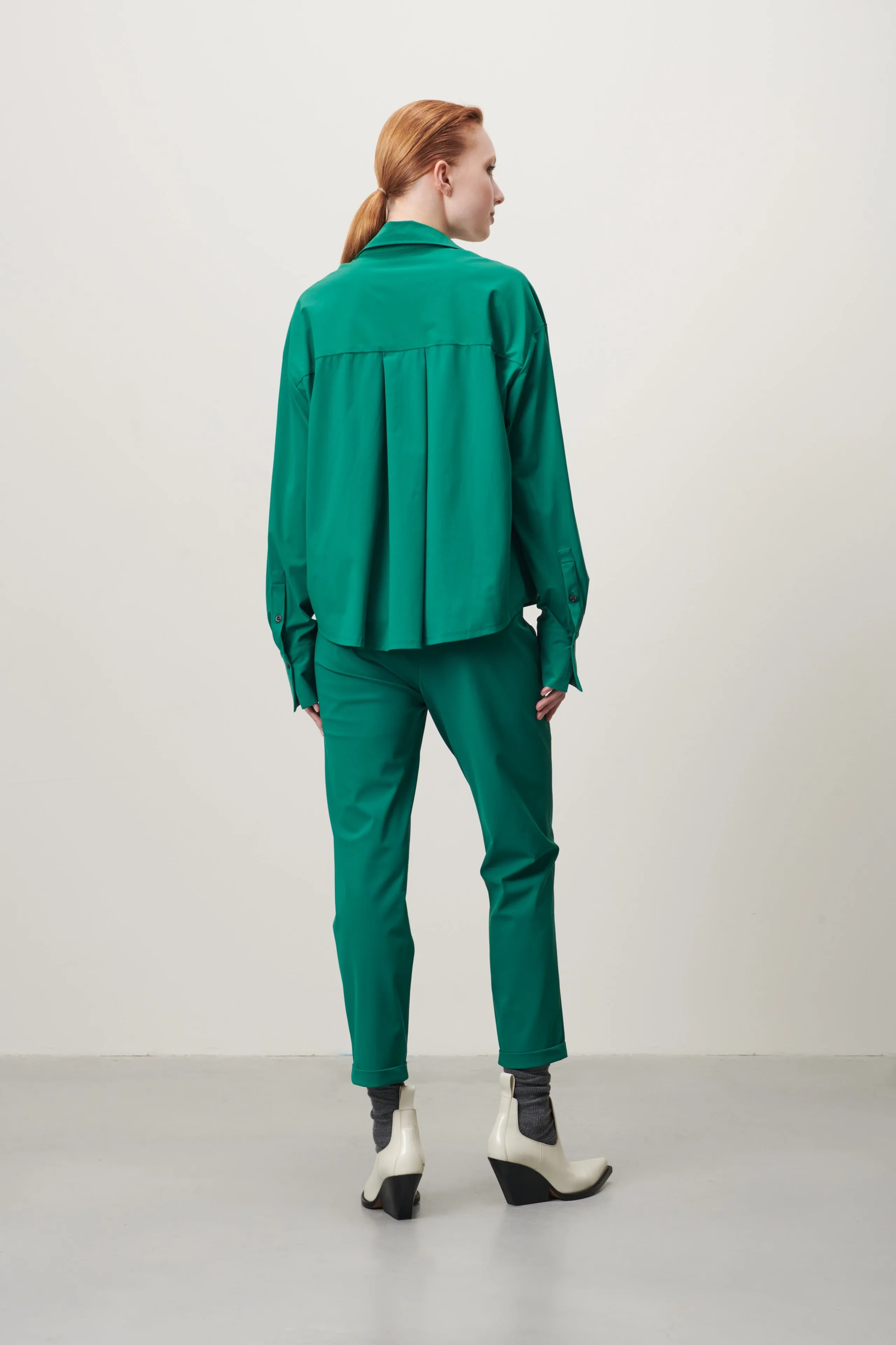 Sally Blouse Technical Jersey | Green