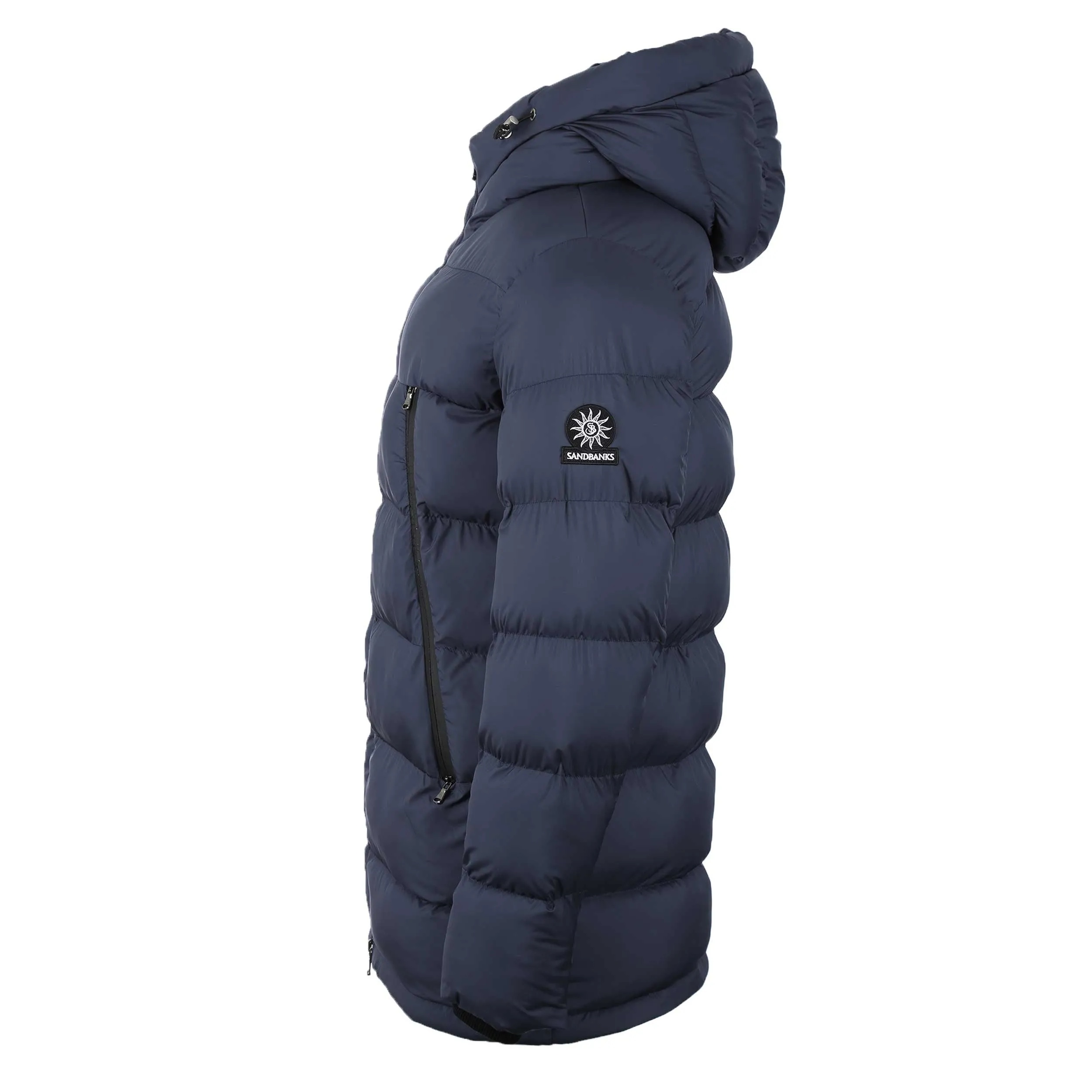 Sandbanks Ravine Mid Puffer Jacket in Navy