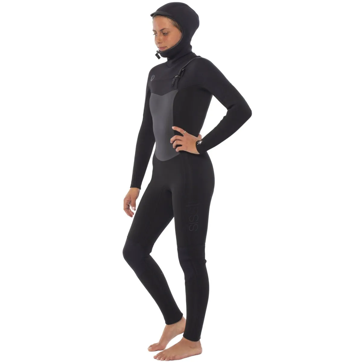 Sisstrevolution Women's Seven Seas 6/5 Hooded Chest Zip Wetsuit